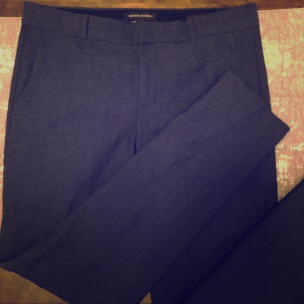 Banana Republic Navy lightweight Wool Blend Ryan Cut Pants (1 of 2)